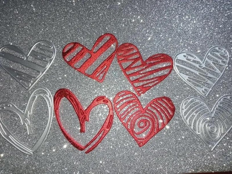 Lapoo Festivals Metal Cutting Die for Scrapbooking - Durable, Cut Stencils for DIY Scrapbook Photo Album Decorative Paper Card, Card Making Supplies, Embossing (3D Layered Heart-Shaped 3.5 x 3.3 in) - Image 3